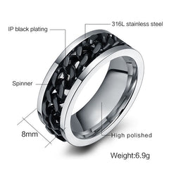 Unisex glowing spinning ring - Zowpi