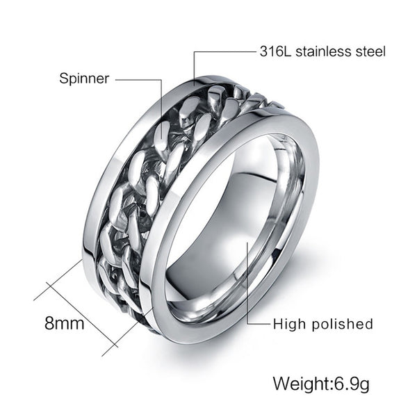Unisex glowing spinning ring - Zowpi
