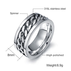 Unisex glowing spinning ring - Zowpi