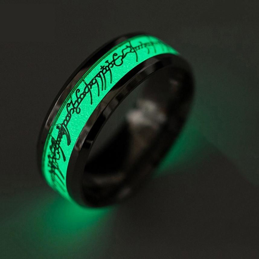 Fluorescent glowing Lord of the Ring unisex - Zowpi