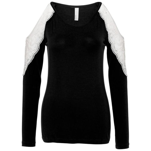 Sexy long sleeve cold shoulder - Zowpi