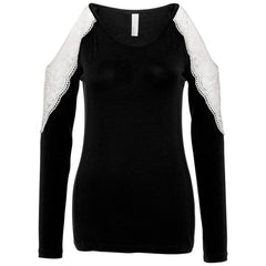 Sexy long sleeve cold shoulder - Zowpi