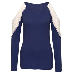 Sexy long sleeve cold shoulder - Zowpi