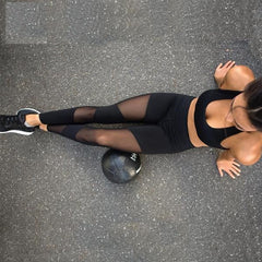 Sexy mesh patchwork yoga/gym pant - Zowpi