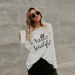 Long sleeve shoulder off T-Shirt - Zowpi