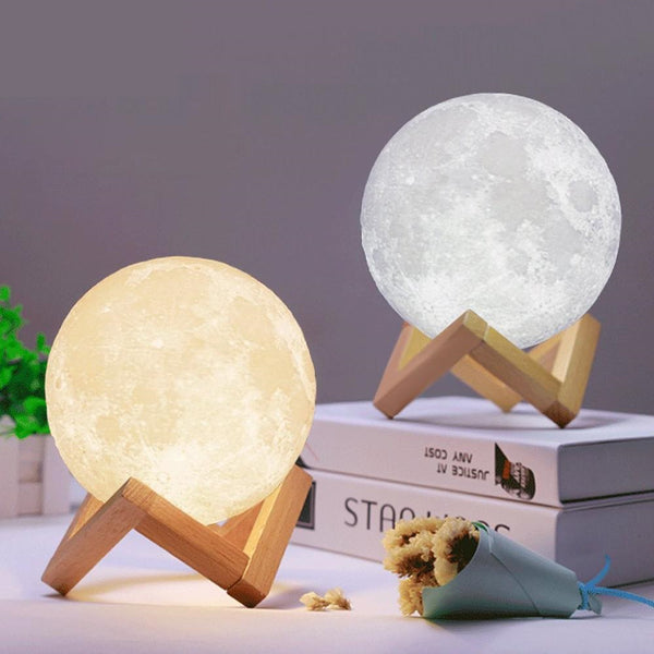 Rechargeable color changing Moon Lamp - Zowpi
