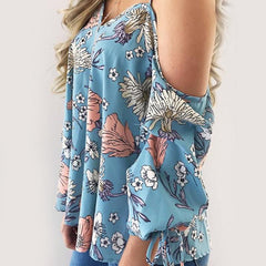 Floral spaghetti strap shirt - Zowpi