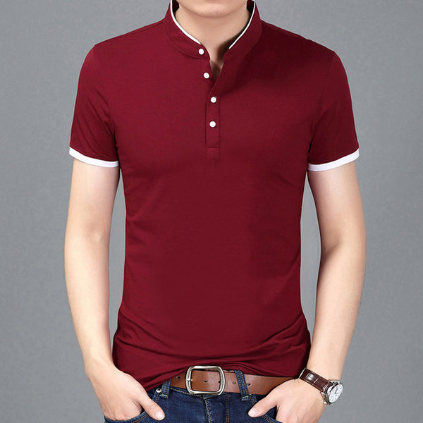Solid Color Brand Clothing T Shirt Men - Zowpi