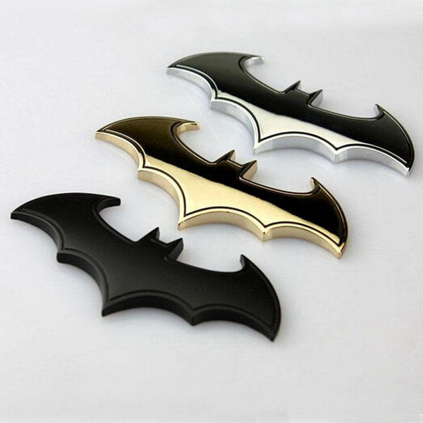 Bat 3D chrome metal motorcycle car logo - Zowpi