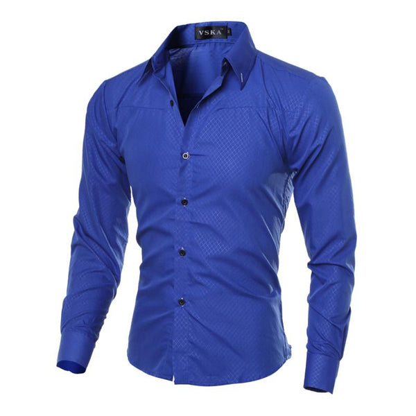 Casual long sleeve slim fit shirt - Zowpi