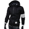 Casual zipper hooded sweatshirt - Zowpi