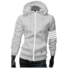 Casual zipper hooded sweatshirt - Zowpi