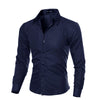 Men's formal solid color shirt - Zowpi