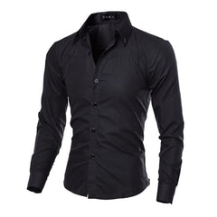 Men's formal solid color shirt - Zowpi