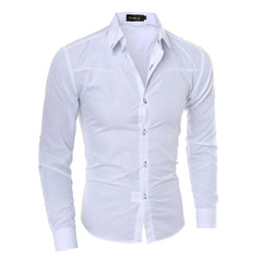 Men's formal solid color shirt - Zowpi