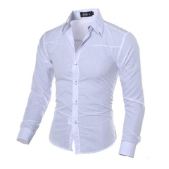 Men's formal solid color shirt - Zowpi