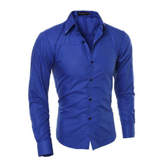 Men's formal solid color shirt - Zowpi