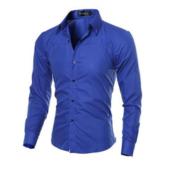 Men's formal solid color shirt - Zowpi