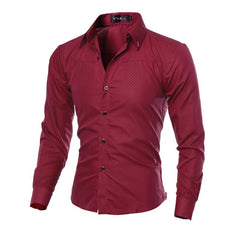 Men's formal solid color shirt - Zowpi