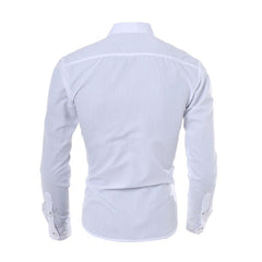 Men's formal solid color shirt - Zowpi