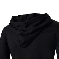 Long cloak hooded assassins style sweatshirt - Zowpi
