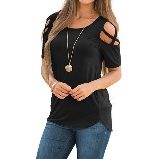 Short sleeve strappy T-Shirt - Zowpi