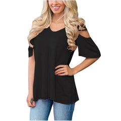 V Neck sexy short sleeve - Zowpi