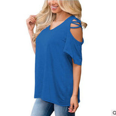 V Neck sexy short sleeve - Zowpi